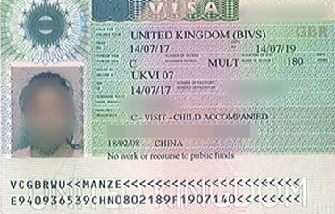 英國簽證